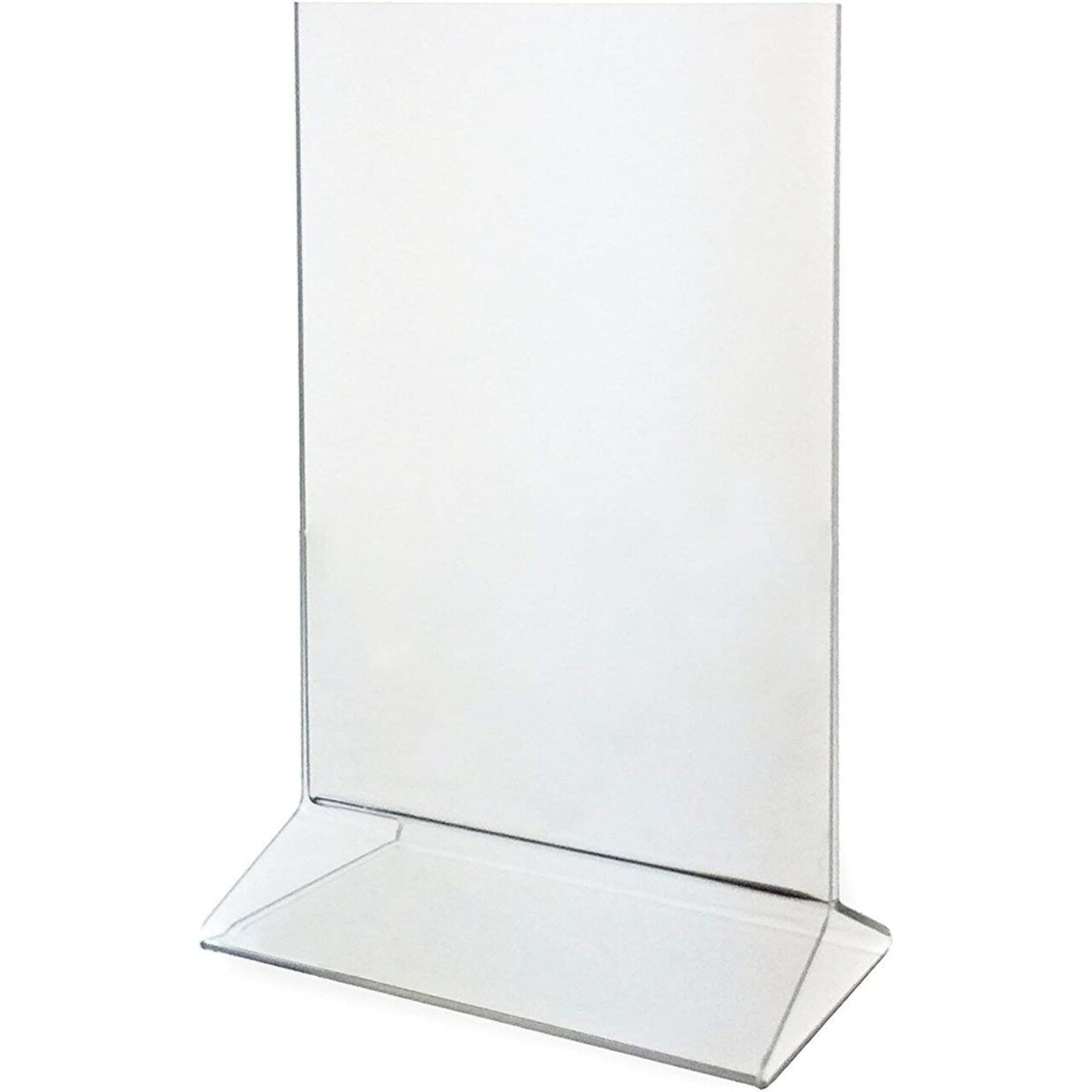 AdirOffice 8.5" x 11" Clear Upright Frame Top-Loading Tabletop Acrylic Sign Holder 24 Pack